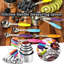 Load image into Gallery viewer, 10 Piece Measuring Cups Measuring Spoons Set Stainless Steel Measuring Cup Spoon For Baking Tea Coffee Kitchen Measuring Tools