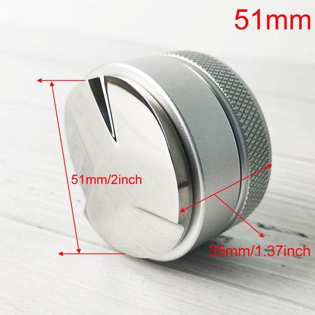 51mm Coffee Tamper With Tamper Mat, Espresso Tamper 51mm With 304 Stainless  Steel Flat Base