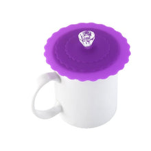 Load image into Gallery viewer, Cute Fruits Adorn Water Drinking Cup Lid FDA Silicone Anti-dust Bowl Cover Cup Seals Glass Mugs Cap Diameter 10cm
