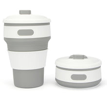 Load image into Gallery viewer, 350ML Silicone Folding Coffee Cups Portable Outdoors Travel Drinking Mug Collapsible Water Tea Cup
