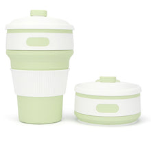 Load image into Gallery viewer, 350ML Silicone Folding Coffee Cups Portable Outdoors Travel Drinking Mug Collapsible Water Tea Cup
