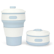 Load image into Gallery viewer, 350ML Silicone Folding Coffee Cups Portable Outdoors Travel Drinking Mug Collapsible Water Tea Cup
