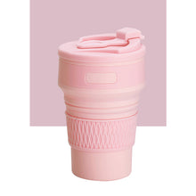 Load image into Gallery viewer, 350ML Silicone Folding Coffee Cups Portable Outdoors Travel Drinking Mug Collapsible Water Tea Cup
