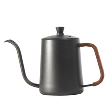 Load image into Gallery viewer, Drip Kettle 350ml 600ml Coffee Tea Pot Teflon Non-Stick Food Grade Stainless Steel Gooseneck Drip Kettle Swan Neck Thin Mouth
