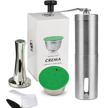 Load image into Gallery viewer, STAINLESS STEEL Metal Reusable Dolce Gusto Capsule Compatible with Nescafe Coffee Machine Refillable Dolci Filter Dripper Tamper

