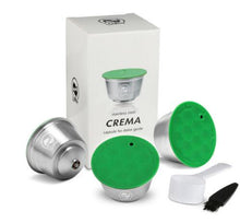 Load image into Gallery viewer, STAINLESS STEEL Metal Reusable Dolce Gusto Capsule Compatible with Nescafe Coffee Machine Refillable Dolci Filter Dripper Tamper
