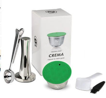 Load image into Gallery viewer, STAINLESS STEEL Metal Reusable Dolce Gusto Capsule Compatible with Nescafe Coffee Machine Refillable Dolci Filter Dripper Tamper
